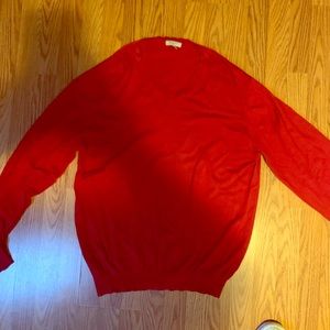 Red cotton Burberry sweater